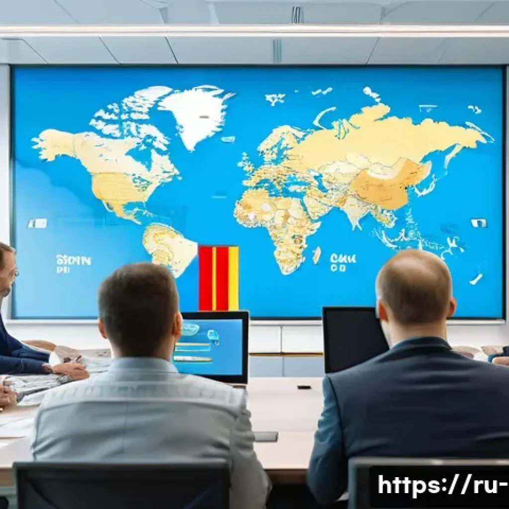 지방재정 실무에서 자주 쓰는 용어 - A detailed scene of a modern Russian municipal office meeting room where diverse local officials are...